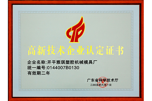 High and new technology enterprises